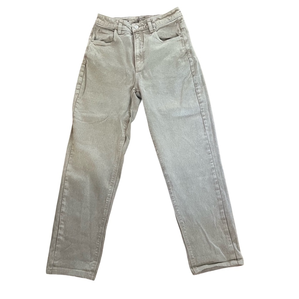 GUESS Tapered High MOM JEAN - BEIGE